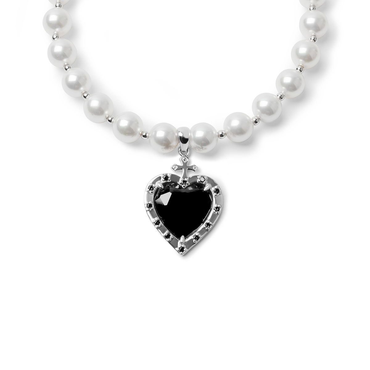 Mouhooland Obsidian Pearl Necklace