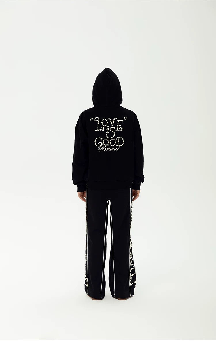 GOODBRAND "LOVE IS GOOD" 24F/W Zip-up Pearl Hoodie