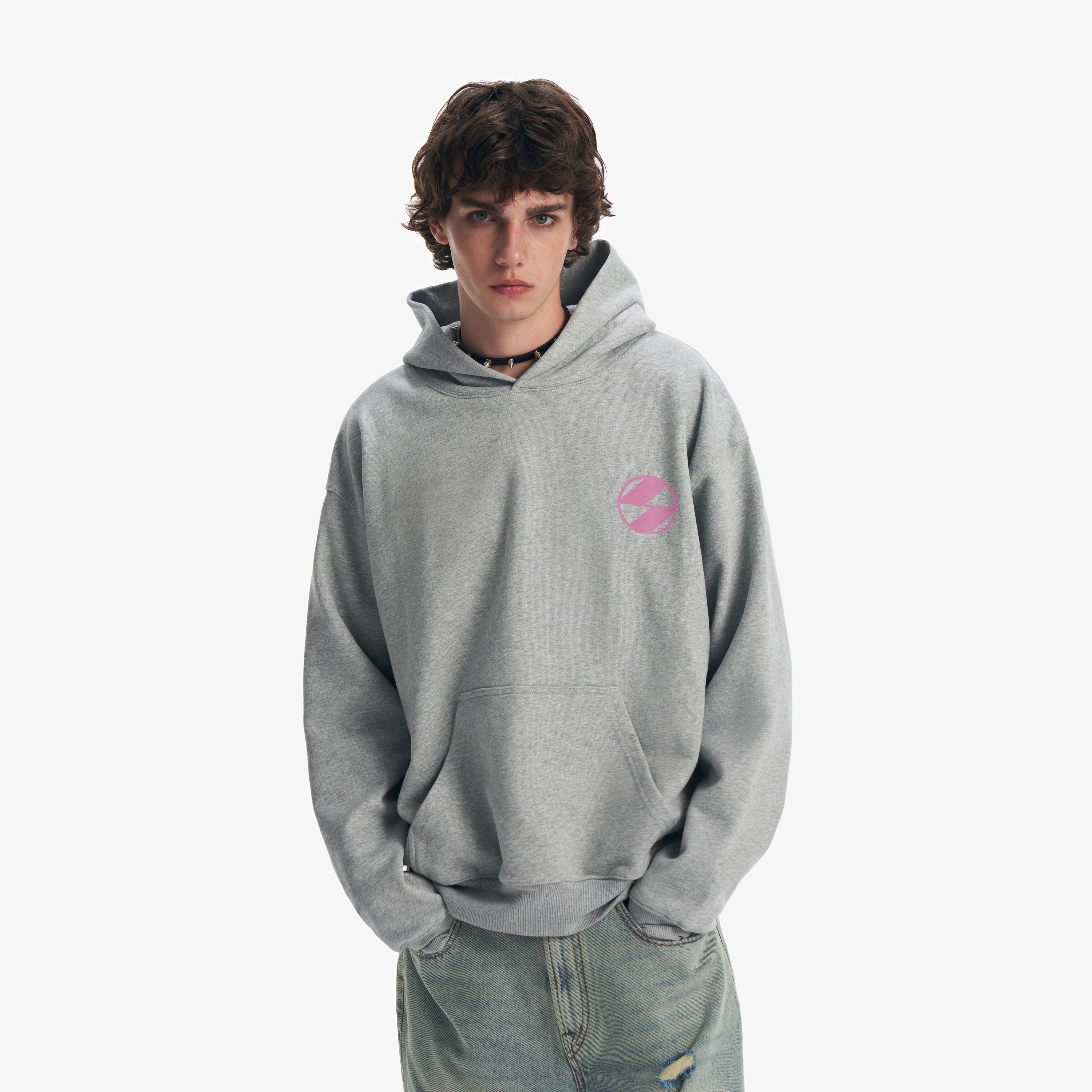 The Salvages Pink Logo Printed Hoodie