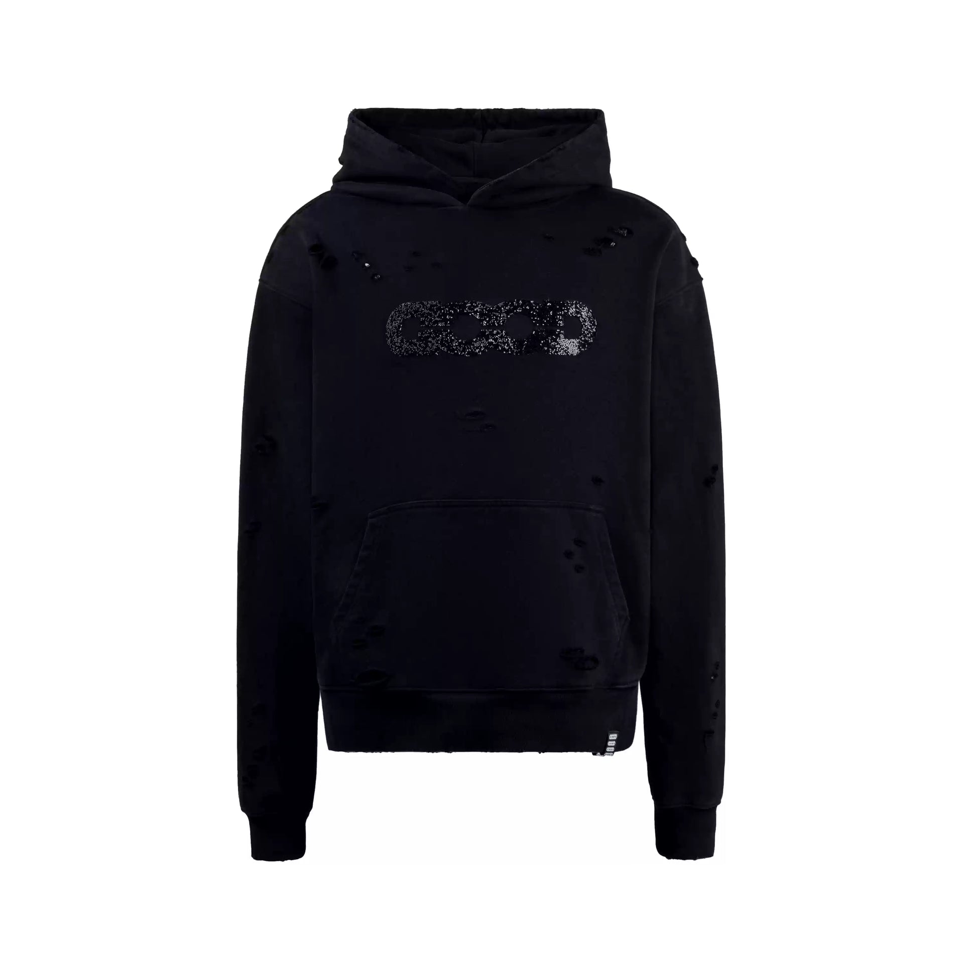 GOODBRAND 2024F/W Diamond Ripped Hoodie