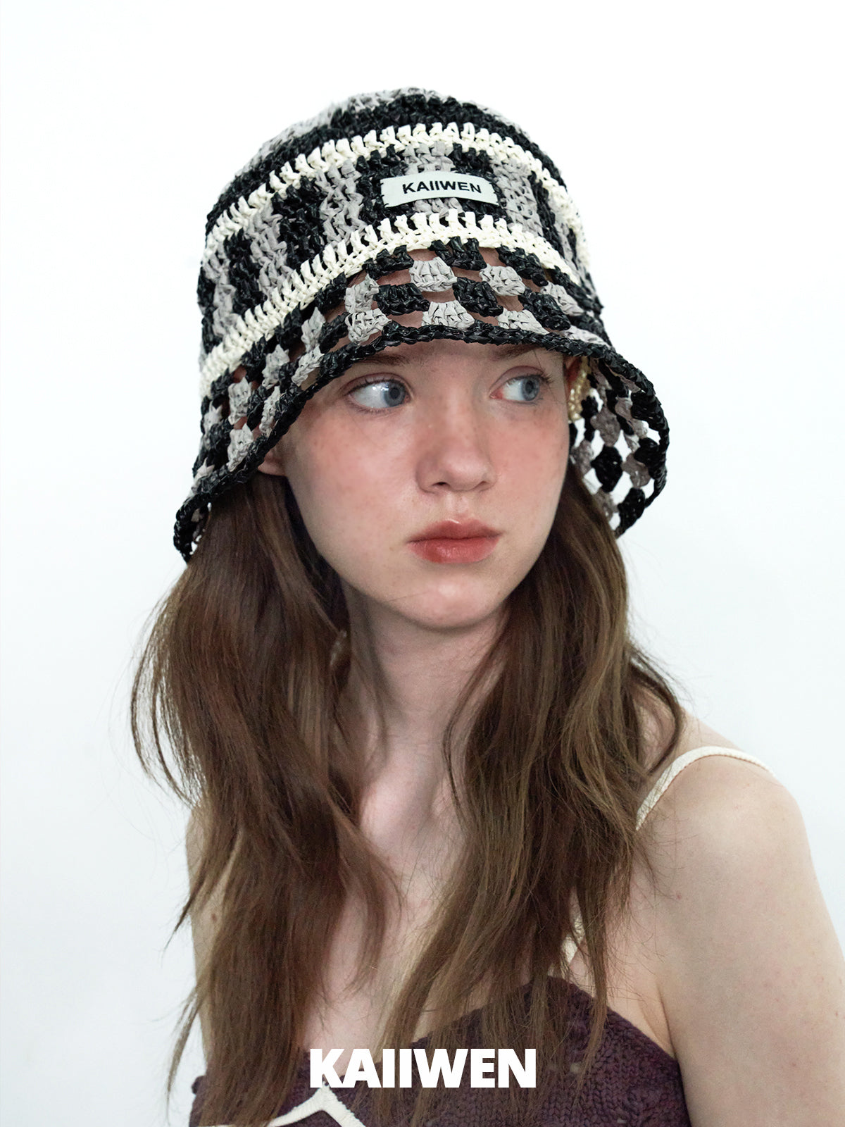 KAIIWEN Raffia Bucket Hat