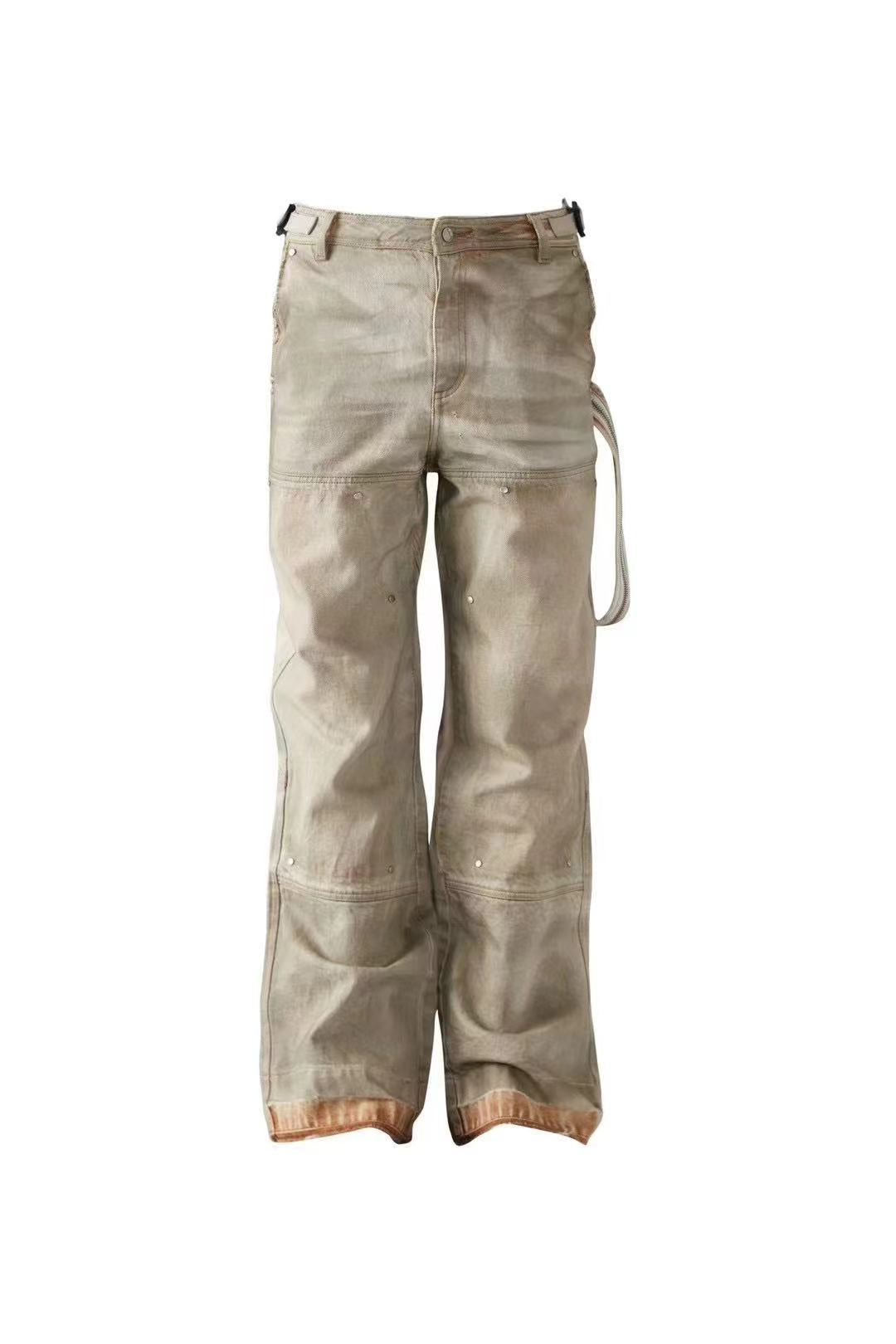 PANQ OIL-DYED CARGO PANTS