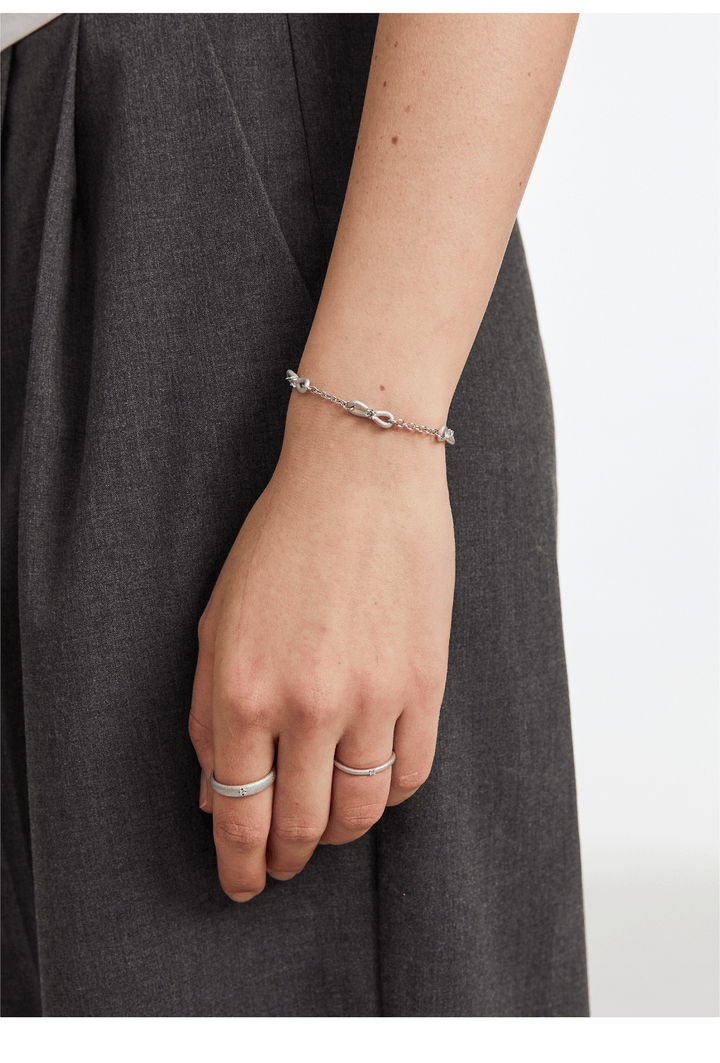 Mouhooland Endless Ring Bracelet 925 Silver