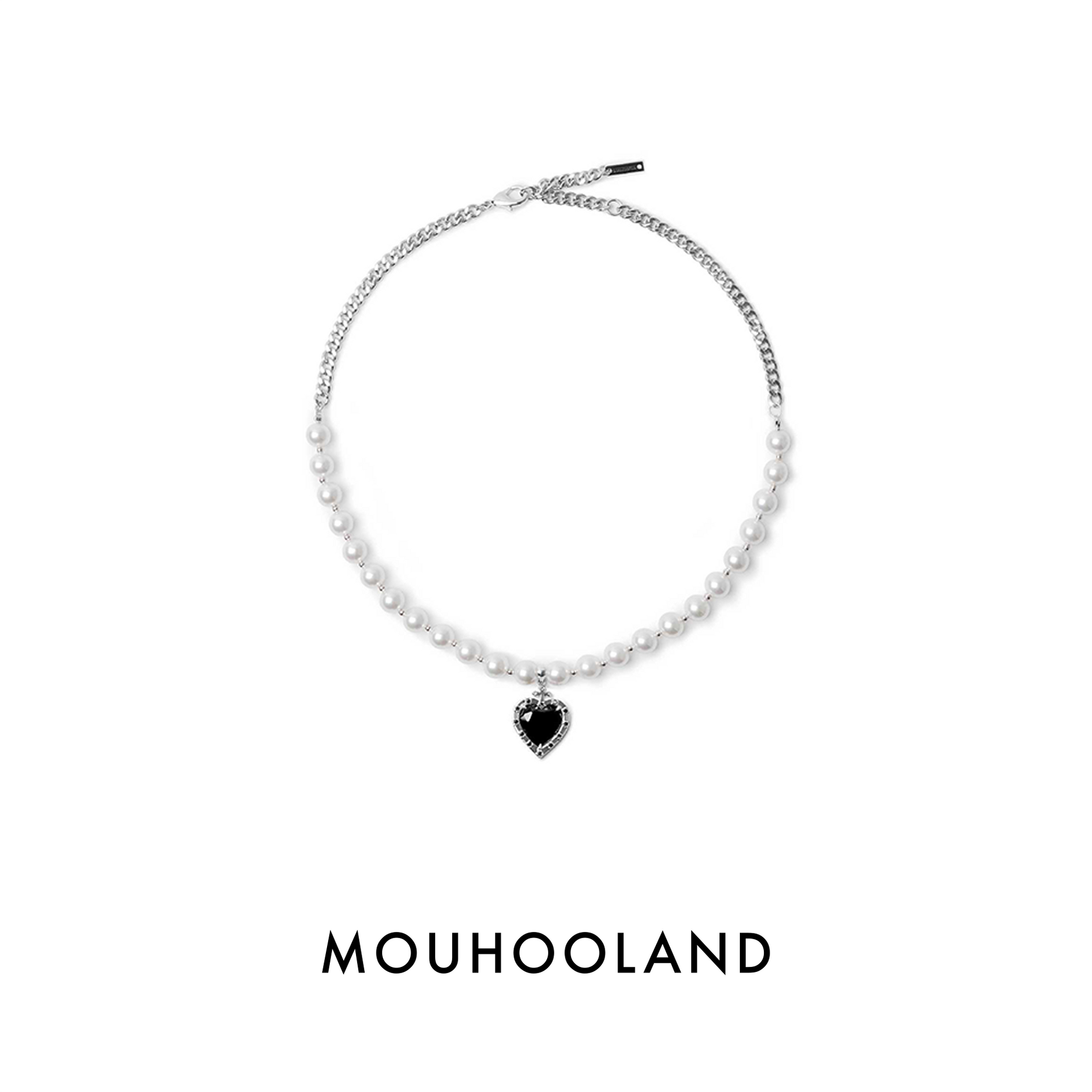 Mouhooland Obsidian Pearl Necklace