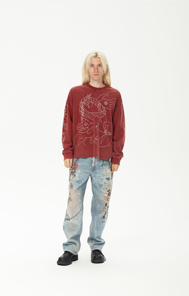 GOODBRAND 2024F/W Intoxicated Series Long Sleeve T-shirt