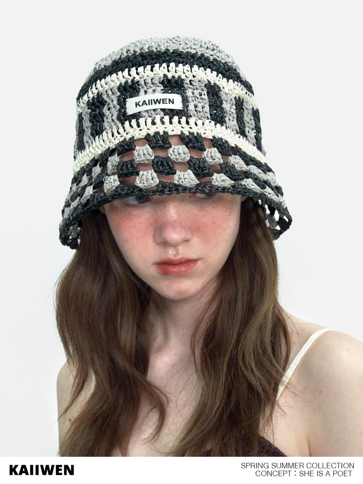 KAIIWEN Raffia Bucket Hat