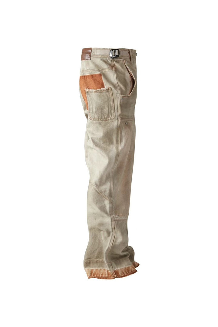 PANQ OIL-DYED CARGO PANTS