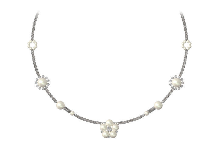 VSCH Flower Pearl Necklace