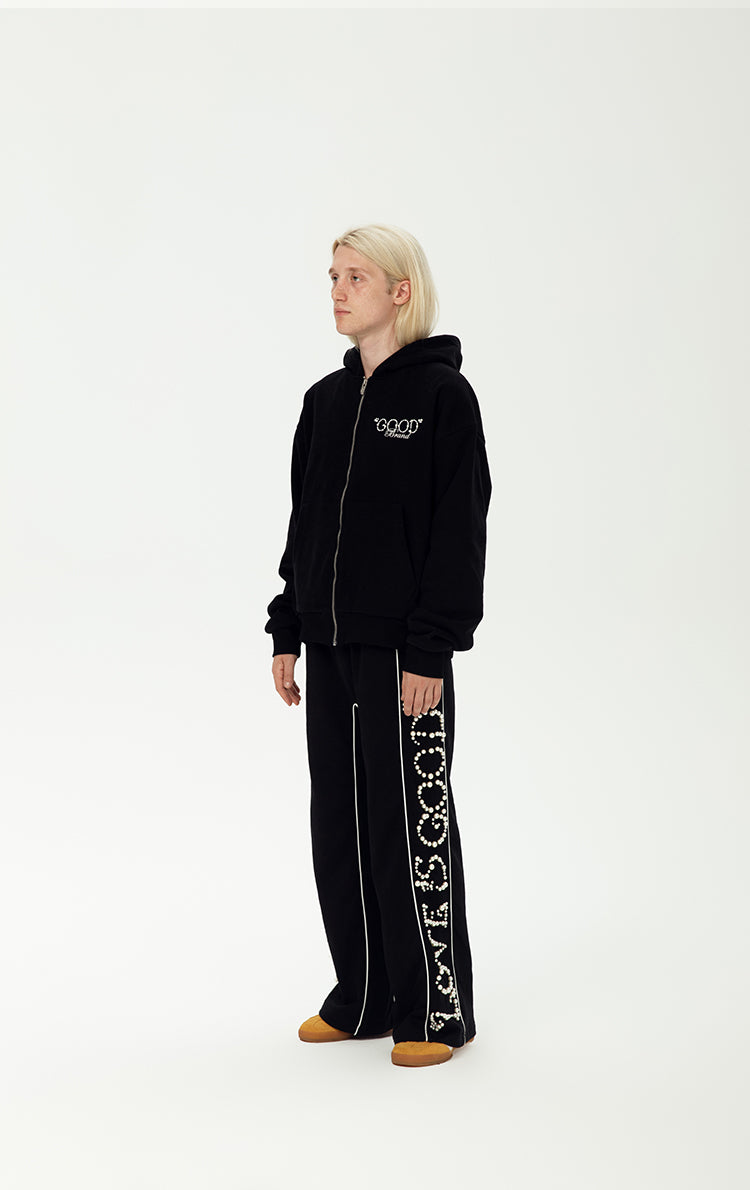 GOODBRAND 2024F/W “Love is good” Pearl Sweatpants