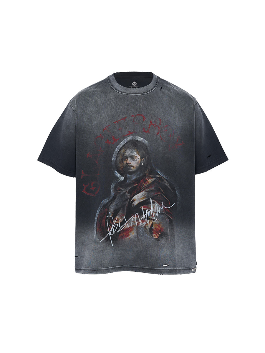 GLACIERBOY POST MALONE PORTRAIT VINTAGE TEE